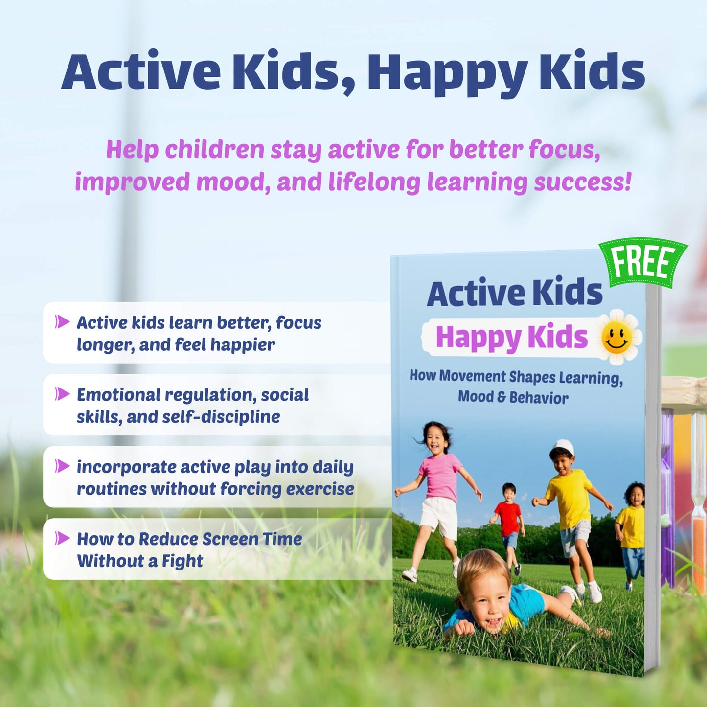 Move, Grow, Thrive - The Ultimate Guide to Motor Skills Development (50% OFF + 3 FREE)