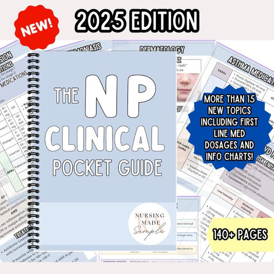 2025 NP Clinical Pocket Guide for FNP New Grads and Students (50% OFF)